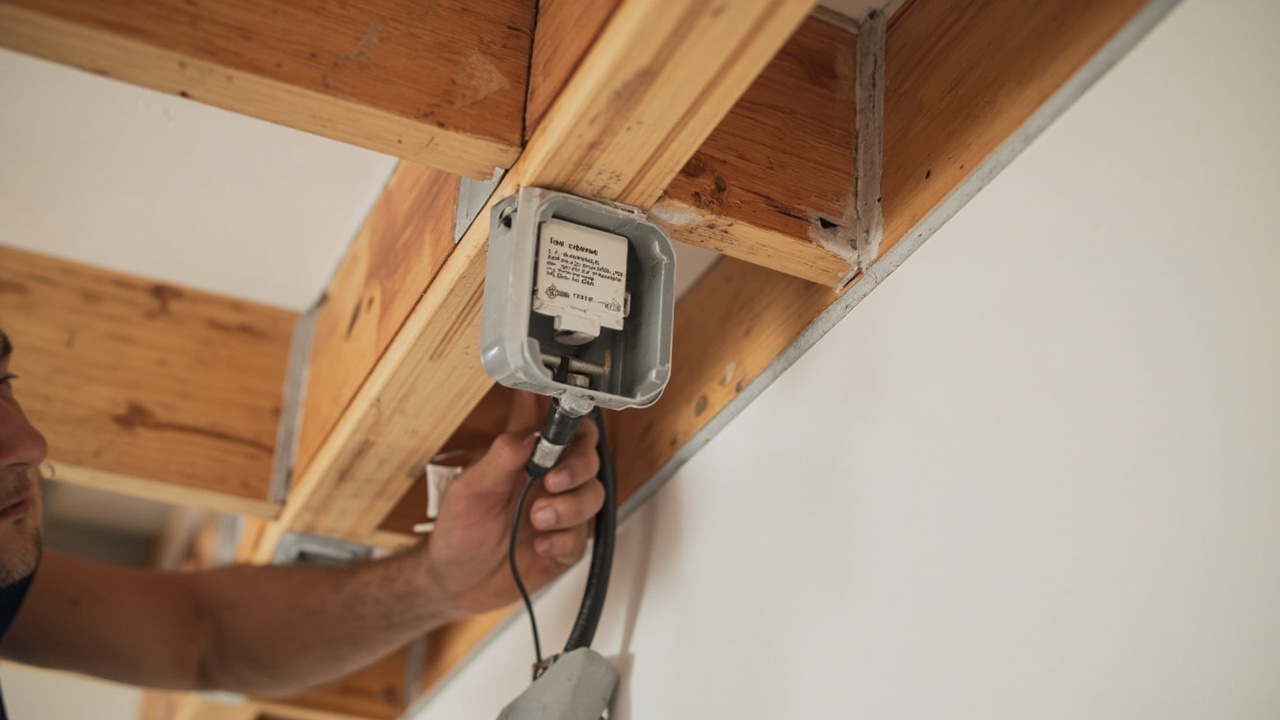 Installing heavy ceiling fans in high-ceiling Echo Park bungalows