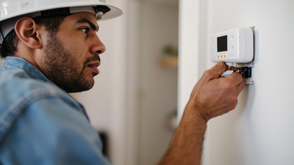 Smart thermostat and hvac control wiring for playa