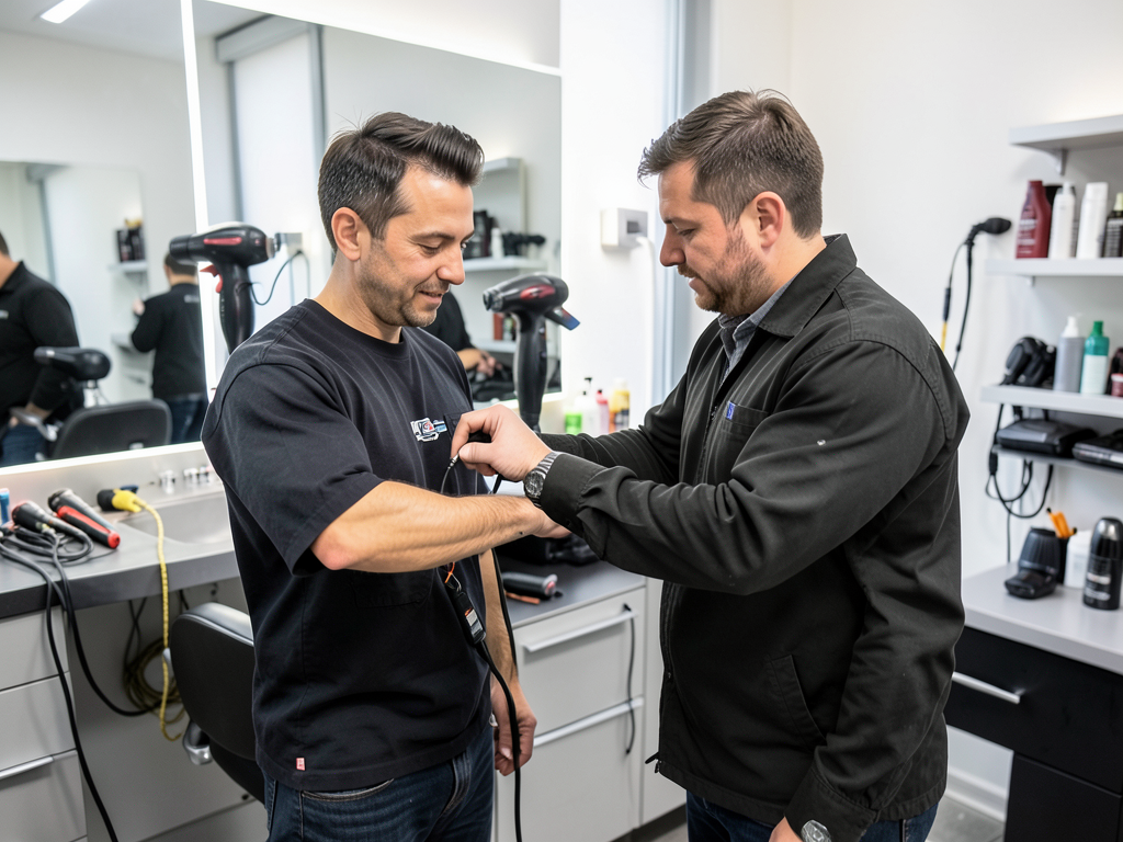 Specialized electrical requirements for opening a high-end hair salon or boutique spa in West Hollywood