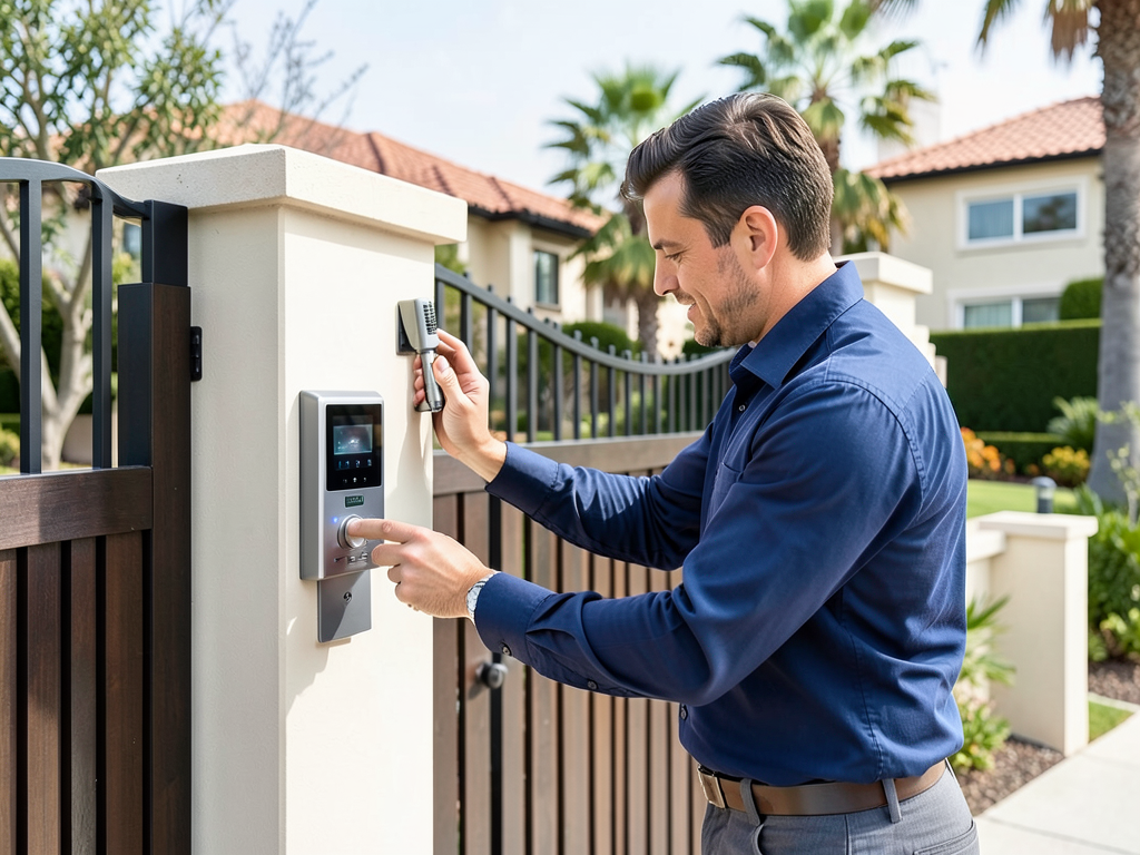 Upgrading the outdated intercom and gate system fo